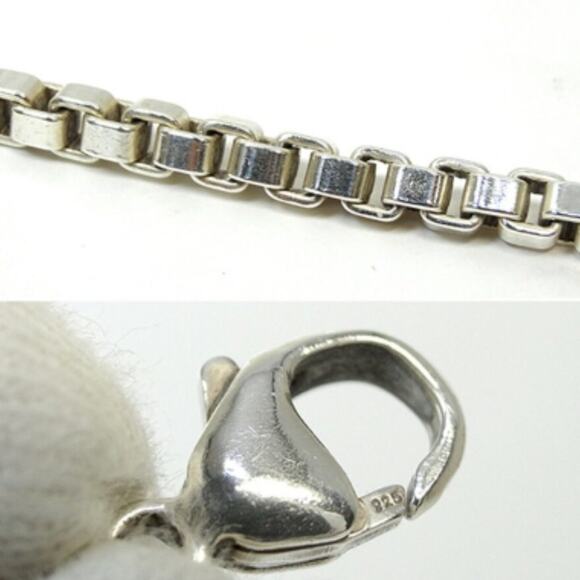 Authentic Tiffany & Co. Sterling Silver Venetian Link Bracelet 7" - Picture 6 of 7